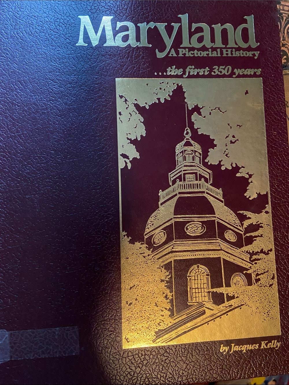 Vintage 80s 1980s Maryland USA Pictorial History coffee table book 350 years hc